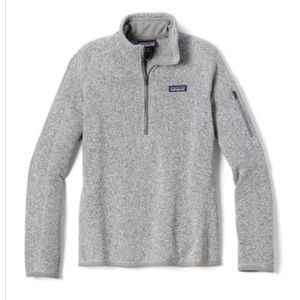 Better Sweater 1/4 Zip Birch White (grey) fleece in amazing condition